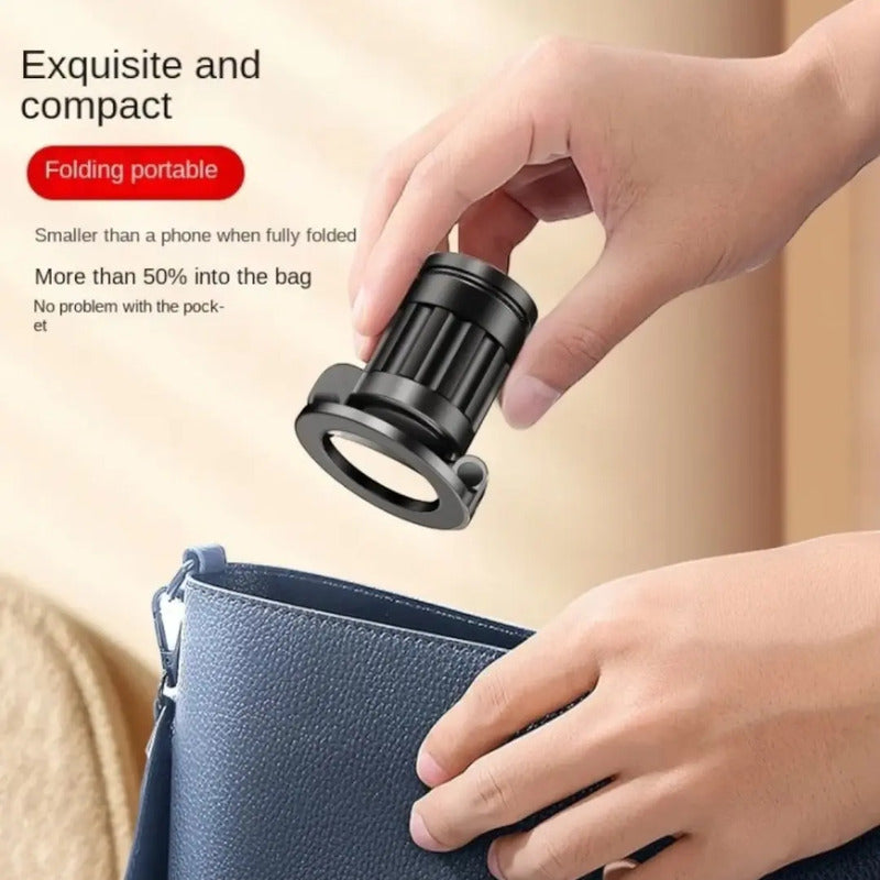 Soporte Magnético Para Celular 360° Ajustable Compacto Negro