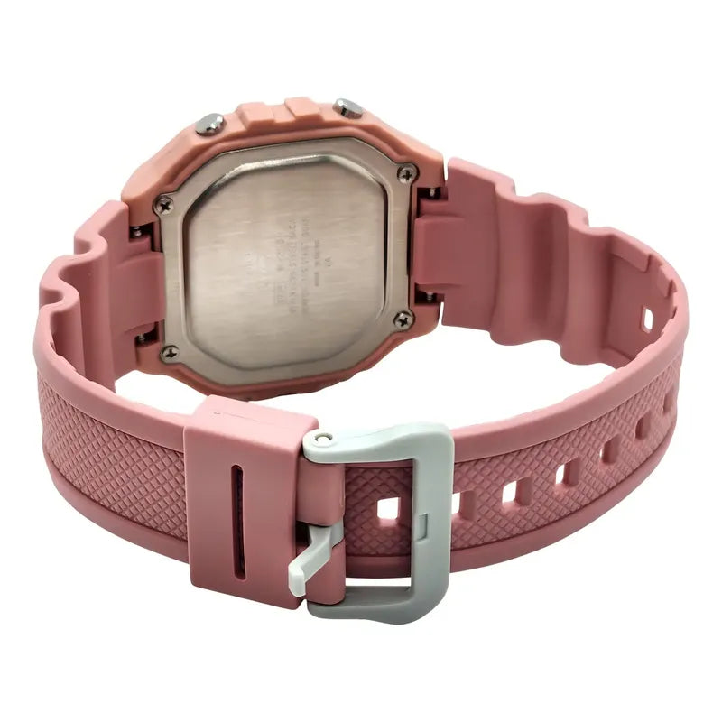 Reloj Deportivo Casio W-218hc-4av Rosa Gris
