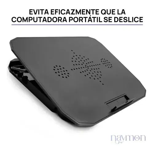 Base Ventilador Notebook Base Cooler Notebook Mesa Enfriador Negro Azul