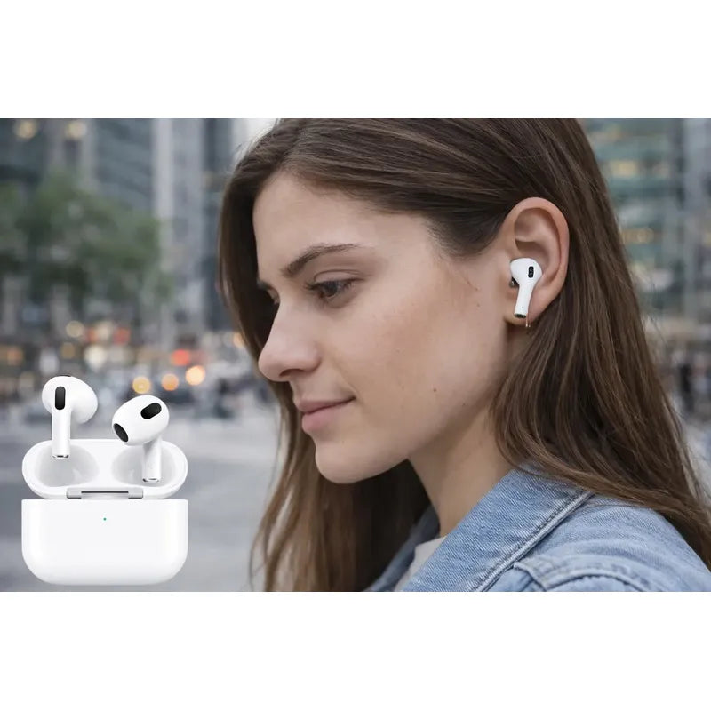 Audífonos Inalámbricos Vidvie Bt8001 Semi In Ear Con Bluetooth Y Micrófono Blanco