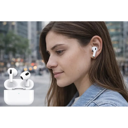 Audífonos Inalámbricos Vidvie Bt8001 Semi In Ear Con Bluetooth Y Micrófono Blanco
