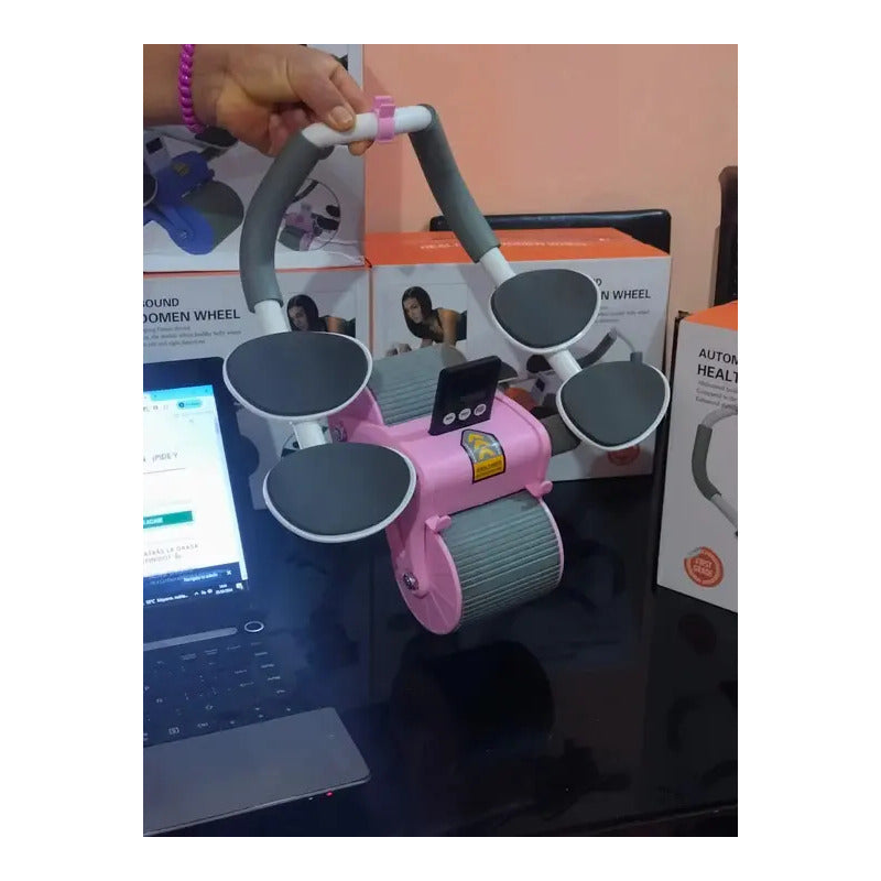 Rueda Abdominal, Soporte Para Codos Rosa