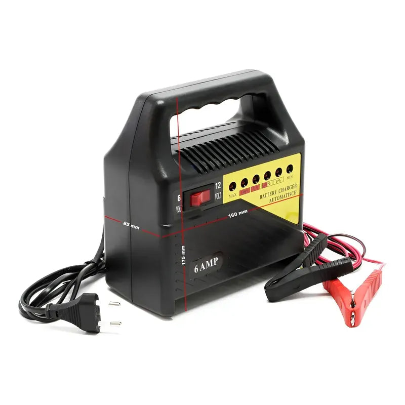 Cargador De Batería 6v/12v 6 Amperios Para Autos Motos