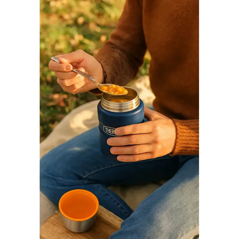 Termo Comida Acero Inox King 470ml Matt Navy Azul Marino