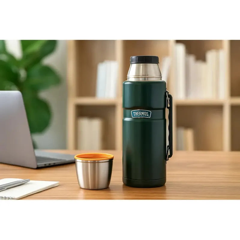 Termo Liquido Acero Inox King 1,2l Matt Green Verde Musgo