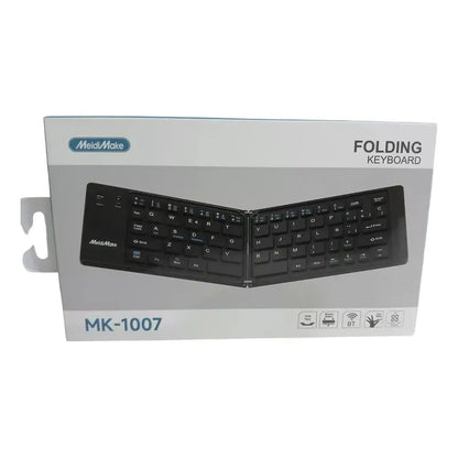 Mini Teclado Plegable Bluetooth Meidimake Mk-1007 Blanco Qwerty Portátil Inglés Internacional