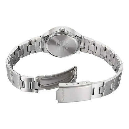 Reloj Casio Ltp-1241d-4a Mujer Plateado Rosa