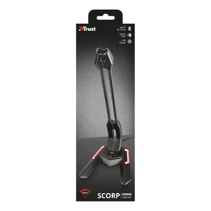 Micrófono Trust Gxt 210 20688 Condensador Omnidireccional Color Negro