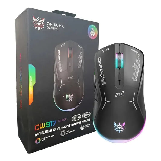 Mouse Inalámbrico Onikuma Cw917 Gamer Negro Negro
