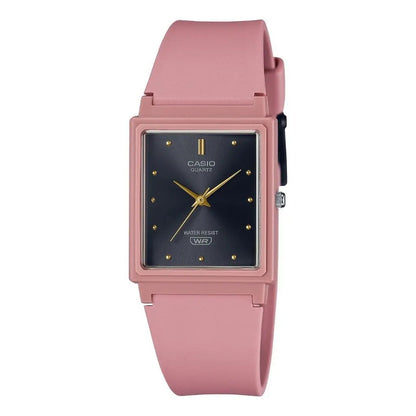 Reloj Casio Analógico Para Mujer Con Malla De Resina Rosa Pastel