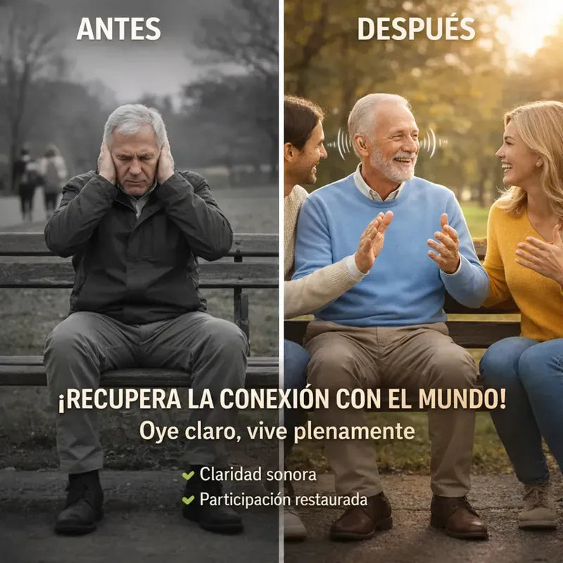 Audífono Amplificador Auditivo Recargable Galaad Con Reducción De Ruido Para Sordera Marrón Claro