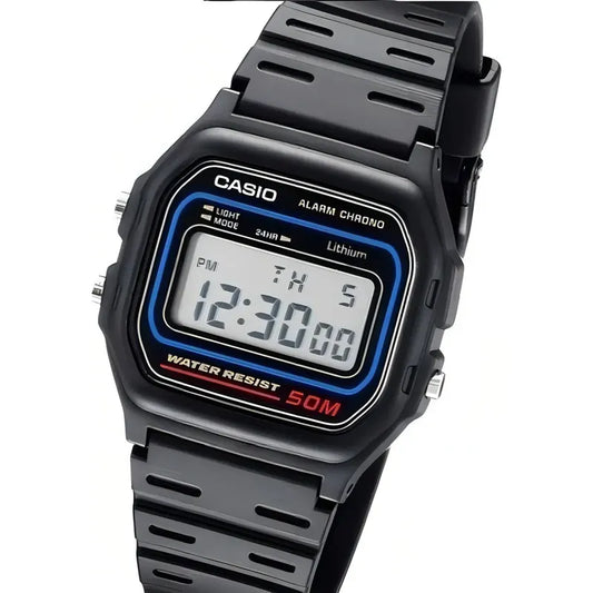 Reloj Casio W-59 Vintage Retro Malla Color Negro