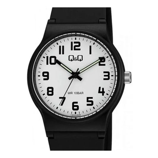 Reloj Hombre Q&q Vs50 Sumergible By Citizen Relojesymas Color De La Correa Negro
