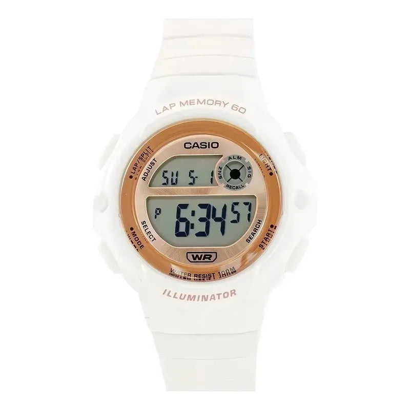 Reloj Casio Digital Lws-1200h-7a2 60 Laps 100m Casiocentro Blanco