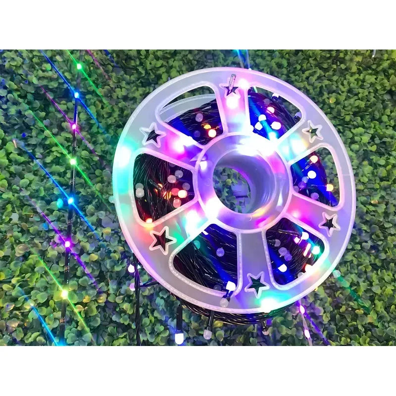 Rollo De Luces Navidad Guirnalda Led Multicolor 50 Metros