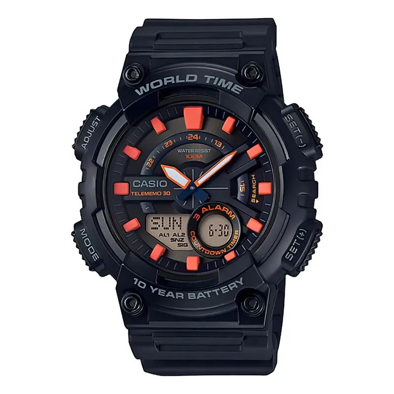 Casio Youth Aeq-110w-1a Aeq-110w-1a Hombre Adultos (cód: 24069530) Negro