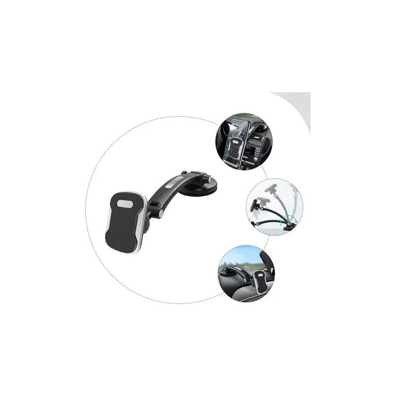 Soporte De Celular Para Auto Con Ventosa Negro