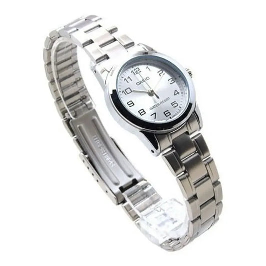 Reloj Plateado Casio Ltp-v001d-7budf Para Mujer Plata