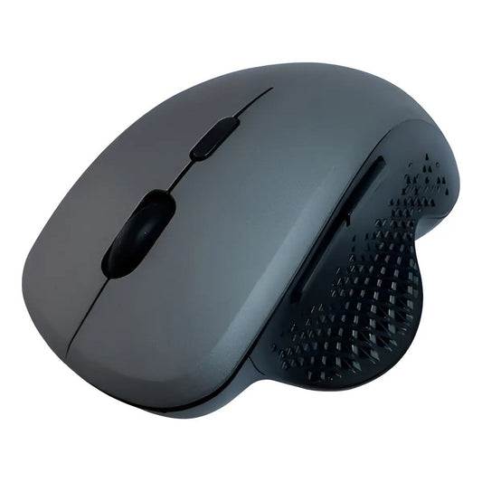 Mouse Recargable Dual Bluetooth Tecmaster Tm-100562 Negro Gris Con Negro