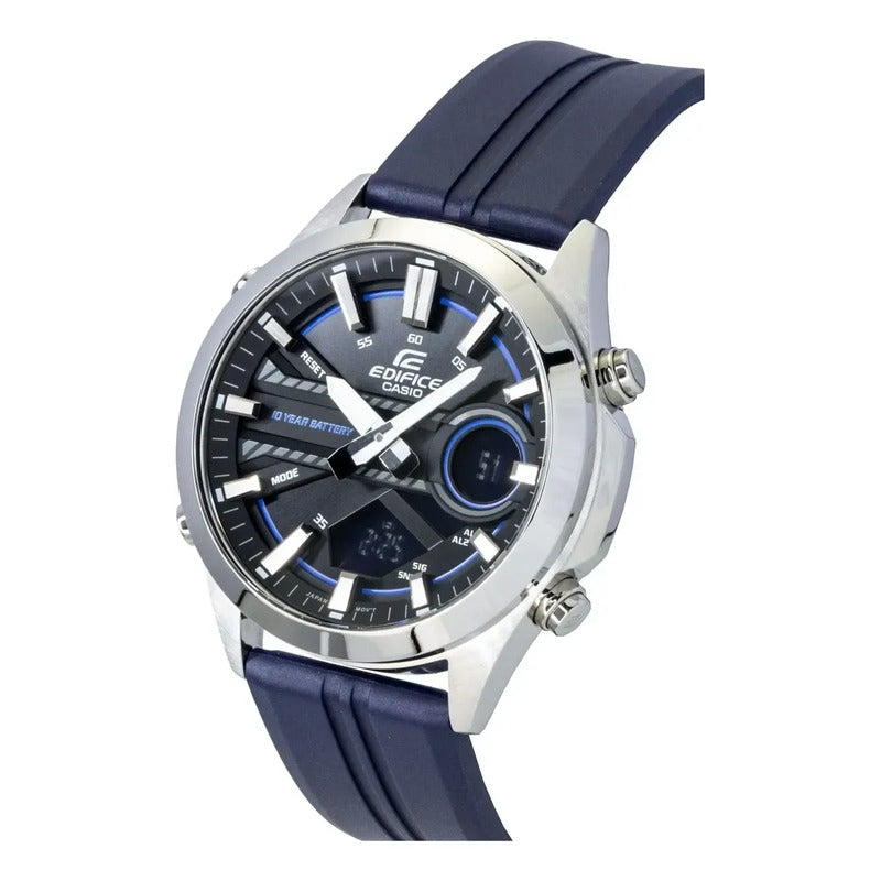 Reloj Casio Edifice Efv-c120p-1a2df Azul Oscuro Plateado Negro