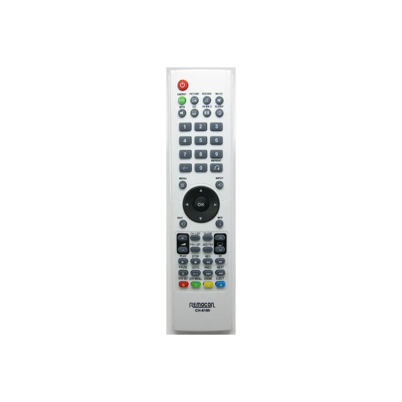 Control Remoto Tv Remocon Modelo H315fhdr22d Ch-6180 Blanco