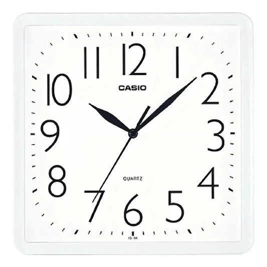 Reloj Pared Casio Iq-06-7df Color De La Estructura Blanco
