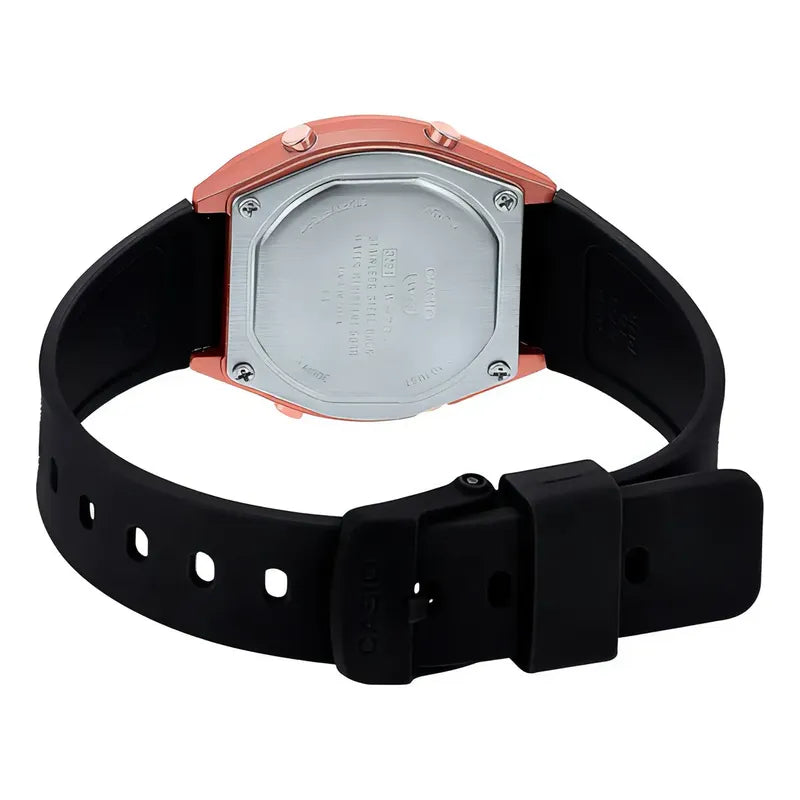 Casio Lw-204-1a Digital Negro Bisel Rosa