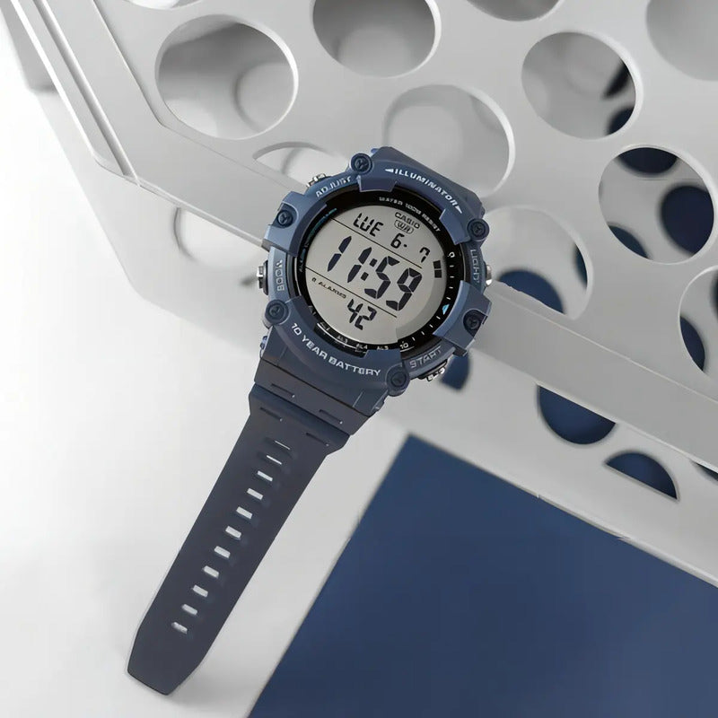 Reloj Digital Azul Casio Ae-1500wh-2avdf Para Hombre
