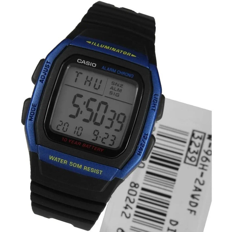 Casio Reloj Hombres W-96h-2a W-96h-2a Hombre (cód: 20633563) Negro Azul Plateado