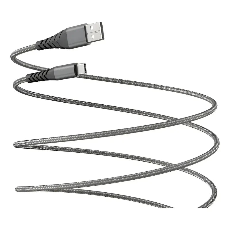 Cable Usb Tipo C 3mts Transferencia Datos Y Carga 2.4 Negro