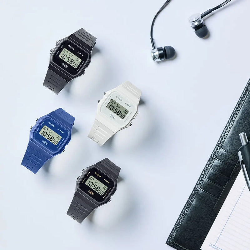 Reloj Casio F-91wb-1adf Cuarzo Unisex Negro Digital