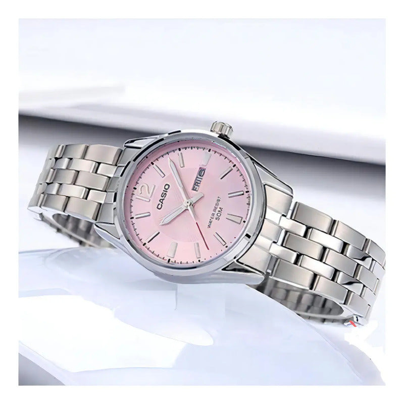 Reloj Casio Ltp-1335d-5av Cuarzo Plateado
