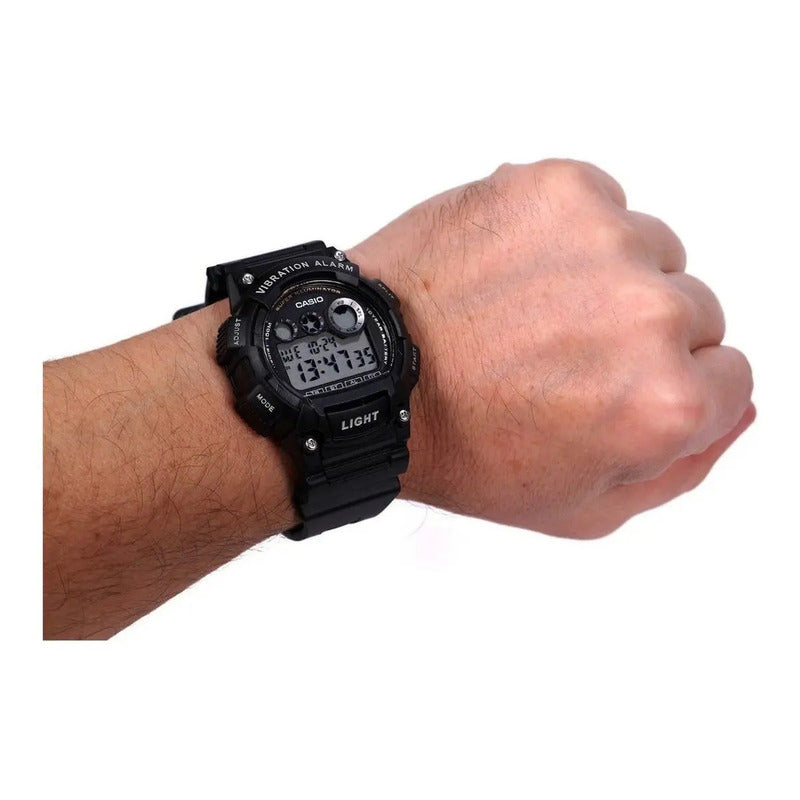 Reloj Casio Modelo: W-735h-1a Negro Sumergible