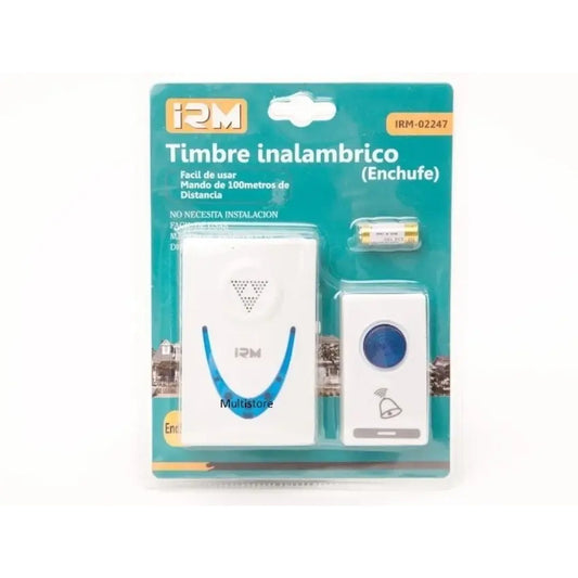 Timbre Para Puerta Irm 02247 Inalámbrico Blanco