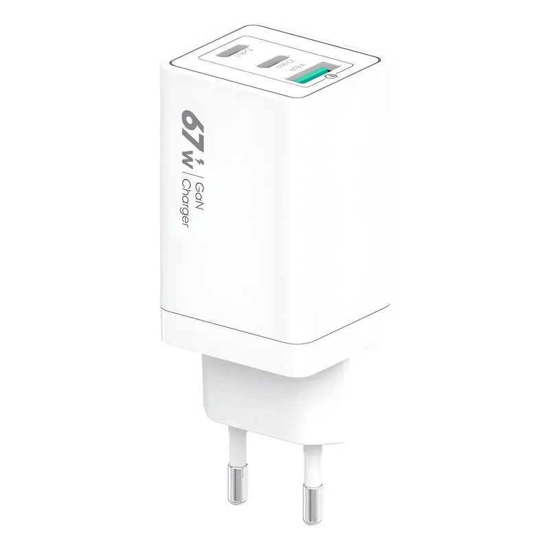 Cargador Vidvie Súper Rápido Usb + 2 Type-c Ple242 Blanco