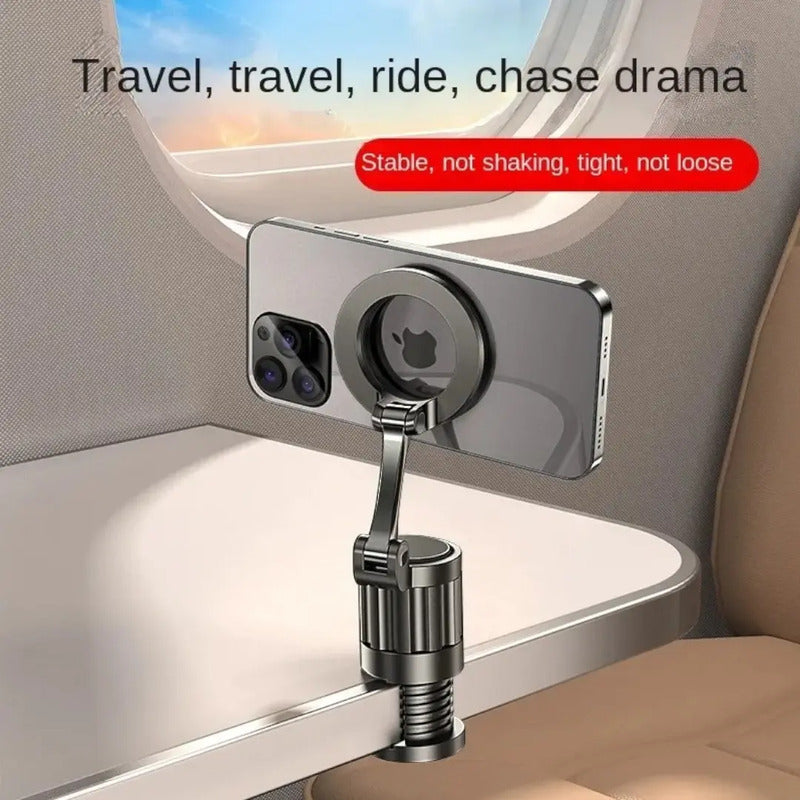 Soporte Magnético Para Celular 360° Ajustable Compacto Negro
