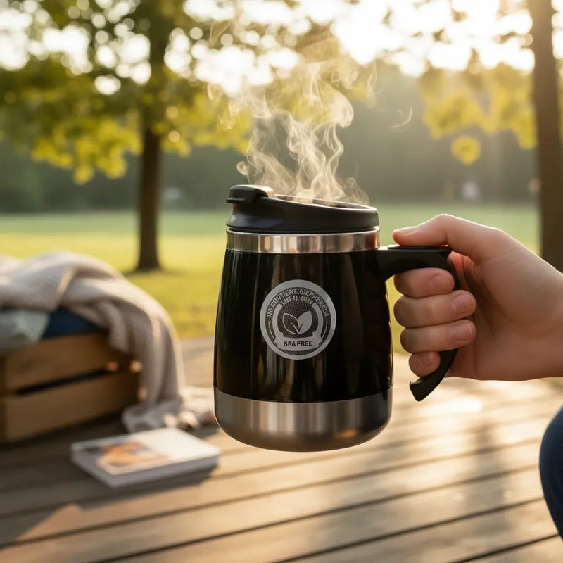 Taza Mug Termico Termo Keep Outdoor 400 Ml Negro