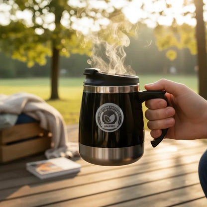 Taza Mug Termico Termo Keep Outdoor 400 Ml Negro