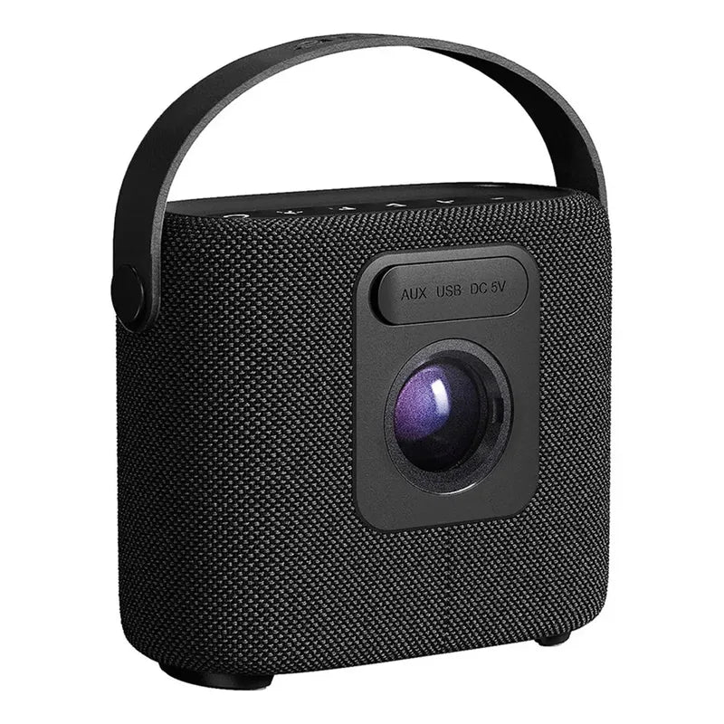 Parlante Bluetooth Portátil Aiwa 7w Con Luz Aws-s70bt Color Negro