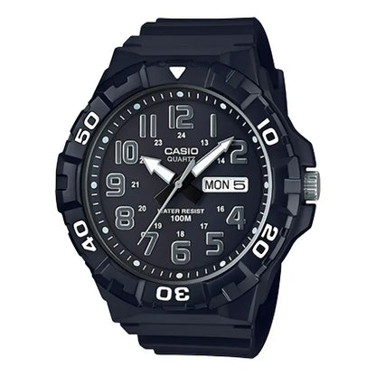 Reloj Casio Mrw-210h-1a Numeros Plata Caratula Grande 55mm 100m