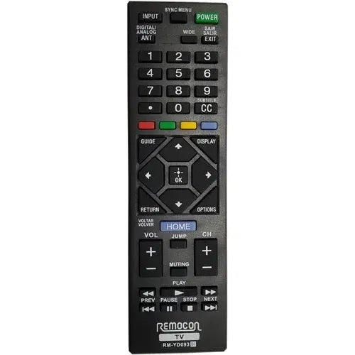 Control Remoto Generico Compatible Sony Yd093 + Pilas
