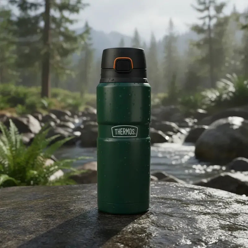 Botella Acero Inox King 710ml Matt Green Verde