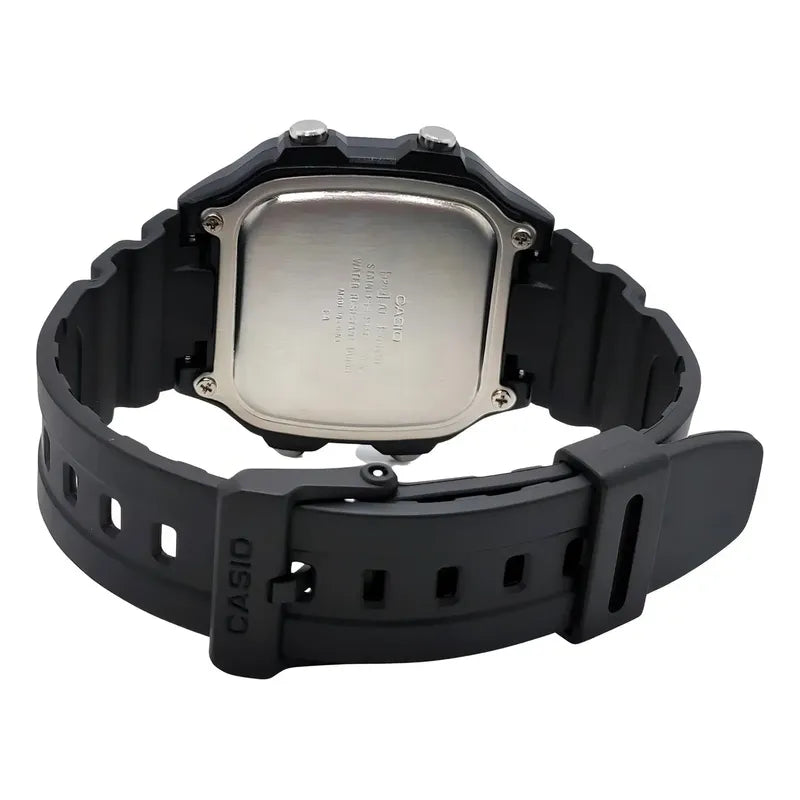 Reloj Pulsera Digital Casio Ae-1200wh-1a Con Correa De Resina Color Negro - Fondo Gris