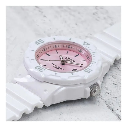 Reloj Casio Lrw-200h-4e3vdf Cuarzo Mujer Color De La Correa Blanco