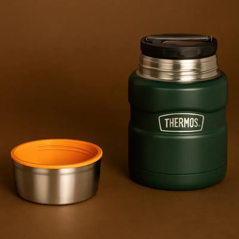 Termo Comida Acero Inox King 470ml Matt Green Verde Musgo