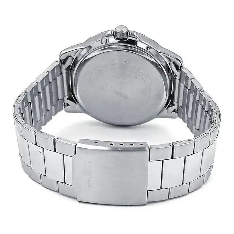 Reloj De Pulsera Casio Dress Mtp-vd01d-1e2 Original Plateado Negro