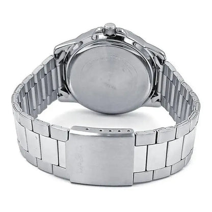 Reloj De Pulsera Casio Dress Mtp-vd01d-1e2 Original Plateado Negro