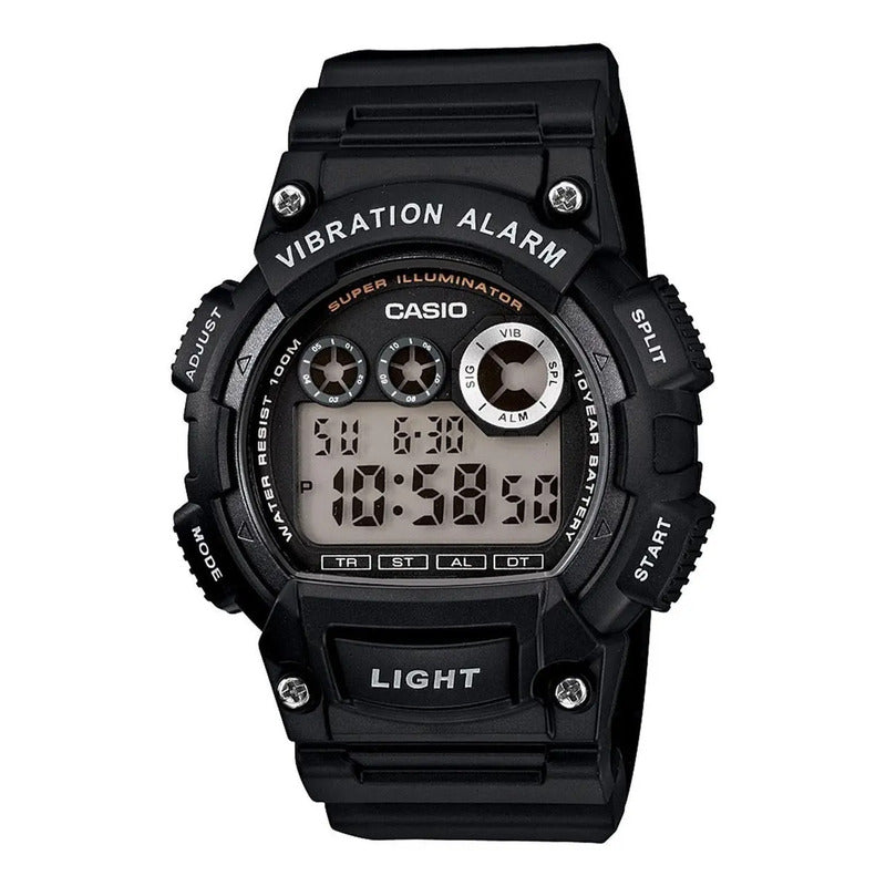 Reloj Casio Modelo: W-735h-1a Negro Sumergible