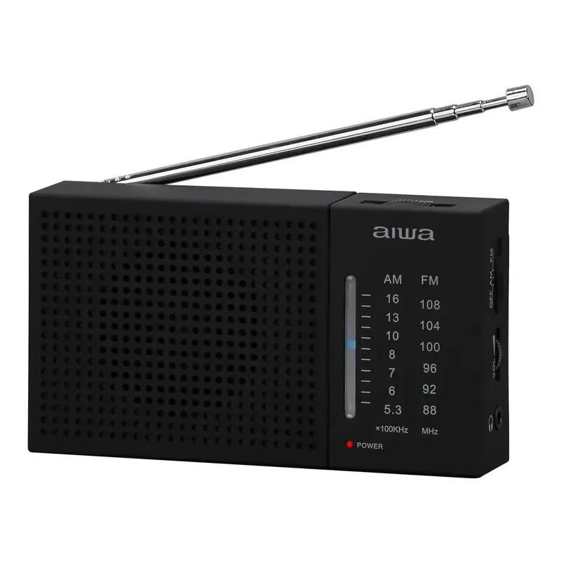 Radio Analógico Aiwa Am/fm De Bolsillo Negro