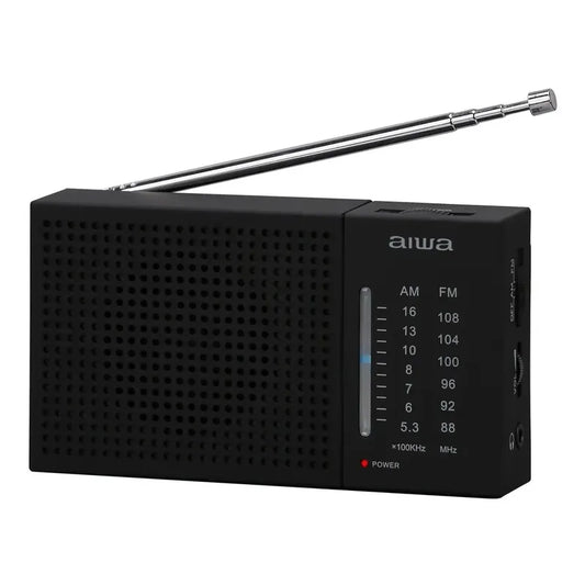 Radio Analógico Aiwa Am/fm De Bolsillo Negro